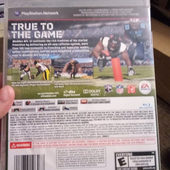 Play Station 3 Madden NFL 12 Video Game - Picture 4 of 7